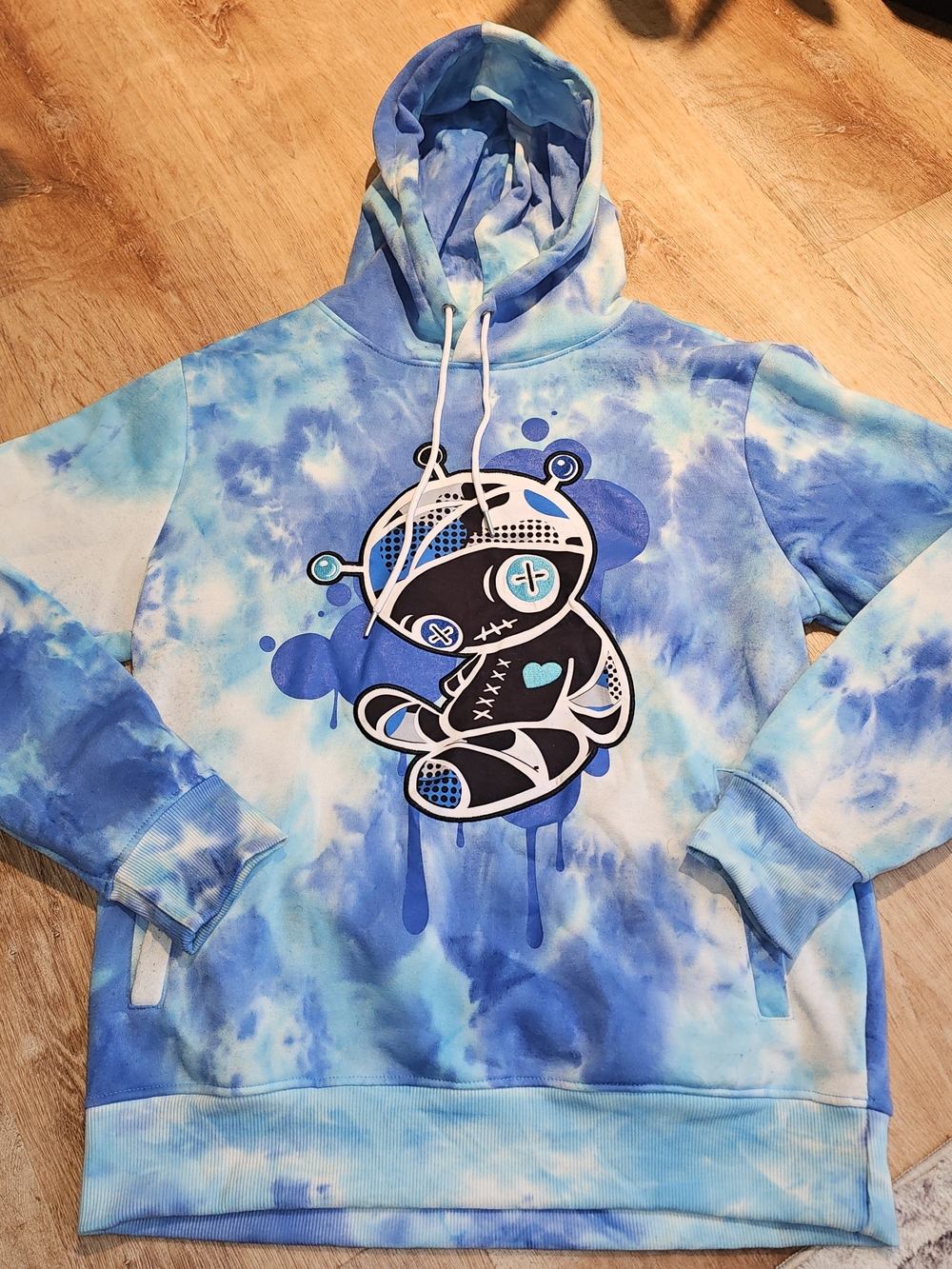 Spark Studio Collection blue tie dye hoodie Mens Size Large